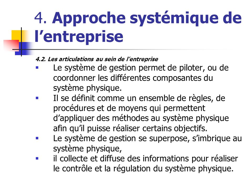 Chap Lapproche Syst Mique Des Entreprises Ppt Video Online